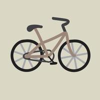 doodle frihand skiss ritning av en cykel platt design. vektor