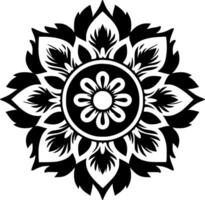 mandala, minimalistisch und einfach Silhouette - - Vektor Illustration