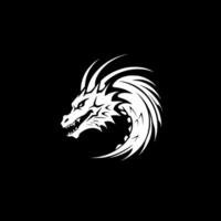 Drachen, schwarz und Weiß Vektor Illustration