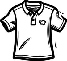 Shirt, schwarz und Weiß Vektor Illustration