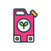 Biotreibstoff gefüllt Farbe Symbol. Vektor Symbol zum Ihre Webseite, Handy, Mobiltelefon, Präsentation, und Logo Design.