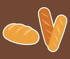 bageri tema ikon enkel vektor konst. estetisk bageri bröd vektor