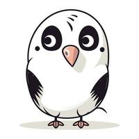 süß Karikatur Pinguin. Vektor Illustration isoliert auf Weiß Hintergrund.