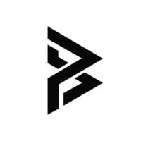 Brief pb oder bp einzigartig stilvoll kreativ Monogramm abstrakt Logo Design Idee vektor