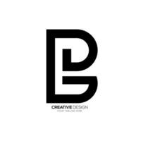 Brief pg oder gp Initiale einfach Linie Kunst kreativ einzigartig minimal Typografie Logo vektor