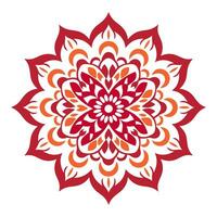 färgrik lutning mandala konst vektor ikon isolerat på en vit bakgrund, islamic mandala, cirkel mandala