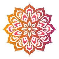 kostenlos Gradient Mandala Kunst Vektor Symbol isoliert auf ein Weiß Hintergrund, islamisch mandala, Kreis bunt Mandala