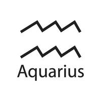 aquarius zodiaken symbol ikon vektor