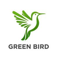 Vektor fliegend Kolibri Logo Design mit Gradient bunt Stil