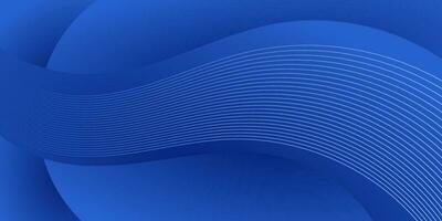 modern Blau Welle dynamisch Gradient Hintergrund mit Linien vektor