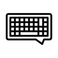 tangentbord vektor ikon på en vit bakgrund
