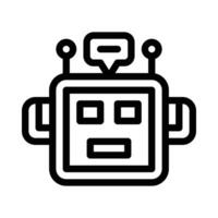 Chatbot Vektor Symbol auf ein Weiß Hintergrund