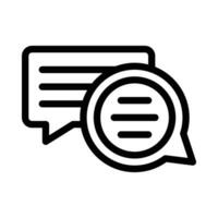 Chats Vektor Symbol auf ein Weiß Hintergrund