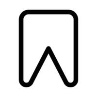 Lesezeichen Vektor Symbol auf Weiß Hintergrund
