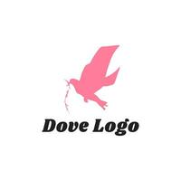 Vogel Logo Design. Taube Logo. fliegend Taube. Silhouette Vogel Logo Design. Silhouette Taube Logo Design. vektor