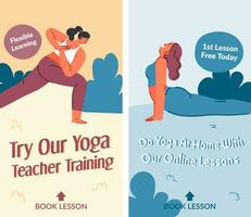 Yoga Lehrer Ausbildung, online Unterricht, Meditation vektor