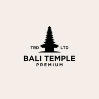 premium Bali tempel svart vektor logotyp design