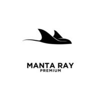 Premium-Mantarochen-Vektor-Schwarz-Logo-Design vektor