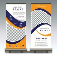 Corporate Roll-Up-Banner-Design-Vorlage vektor