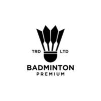 Premium Badminton Federball Icon Design vektor