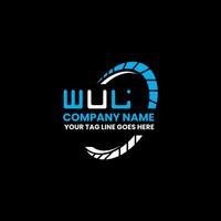wul Brief Logo Vektor Design, wul einfach und modern Logo. wul luxuriös Alphabet Design