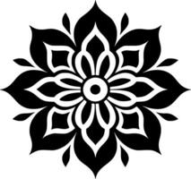 Mandala - - minimalistisch und eben Logo - - Vektor Illustration