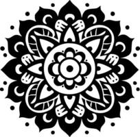 mandala, minimalistisch und einfach Silhouette - - Vektor Illustration