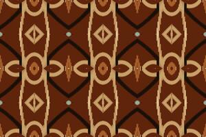 Ikat Damast Stickerei Hintergrund. Ikat Designs geometrisch ethnisch orientalisch Muster traditionell. Ikat aztekisch Stil abstrakt Design zum drucken Textur, Stoff, Saree, Sari, Teppich. vektor