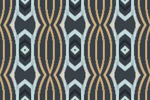 Ikat Damast Stickerei Hintergrund. Ikat Muster geometrisch ethnisch orientalisch Muster traditionell.aztekisch Stil abstrakt Vektor illustration.design zum Textur, Stoff, Kleidung, Verpackung, Sarong.