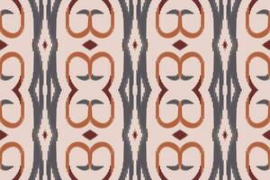 Ikat Damast Stickerei Hintergrund. Ikat Muster geometrisch ethnisch orientalisch Muster traditionell. Ikat aztekisch Stil abstrakt Design zum drucken Textur, Stoff, Saree, Sari, Teppich. vektor