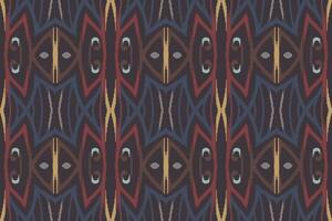 ikat damast- paisley broderi bakgrund. ikat textur geometrisk etnisk orientalisk mönster traditionell.aztec stil abstrakt vektor illustration.design för textur, tyg, kläder, inslagning, sarong.