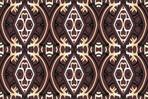 Ikat Damast Paisley Stickerei Hintergrund. Ikat Blumen geometrisch ethnisch orientalisch Muster traditionell. Ikat aztekisch Stil abstrakt Design zum drucken Textur, Stoff, Saree, Sari, Teppich. vektor
