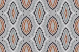 Ikat Damast Paisley Stickerei Hintergrund. Ikat Stoff geometrisch ethnisch orientalisch Muster traditionell. Ikat aztekisch Stil abstrakt Design zum drucken Textur, Stoff, Saree, Sari, Teppich. vektor