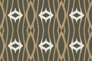 Motiv Ikat nahtlos Muster Stickerei Hintergrund. Ikat Streifen geometrisch ethnisch orientalisch Muster traditionell.aztekisch Stil abstrakt Vektor Design zum Textur, Stoff, Kleidung, Verpackung, Sarong.