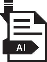 artificiell intelligens ikon symbol vektor bild. illustration av de hjärna robot inlärning mänsklig smart algoritm design bild.