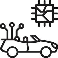 künstlich Intelligenz Symbol Symbol Vektor Bild. Illustration von das Gehirn Roboter Lernen Mensch Clever Algorithmus Design Bild.