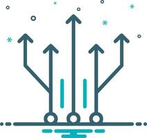 artificiell intelligens ikon symbol vektor bild. illustration av de hjärna robot inlärning mänsklig smart algoritm design bild.