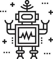 artificiell intelligens ikon symbol vektor bild. illustration av de hjärna robot inlärning mänsklig smart algoritm design bild.