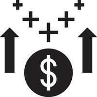 pengar utbyta betalning ikon symbol vektor bild. illustration av de dollar valuta mynt grafisk design bild