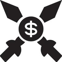 Geld Austausch Zahlung Symbol Symbol Vektor Bild. Illustration von das Dollar Währung Münze Grafik Design Bild