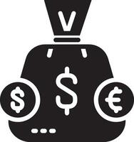 Geld Austausch Zahlung Symbol Symbol Vektor Bild. Illustration von das Dollar Währung Münze Grafik Design Bild