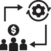 Geld Austausch Zahlung Symbol Symbol Vektor Bild. Illustration von das Dollar Währung Münze Grafik Design Bild