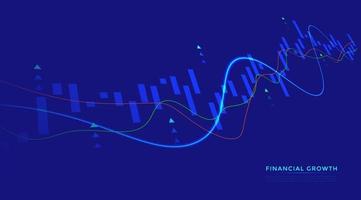 Business Candle Stick Graph Diagramm des Börseninvestitionshandels vektor