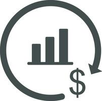 pengar utbyta betalning ikon symbol vektor bild. illustration av de dollar valuta mynt grafisk design bild