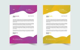 företags- modern och professionell företag brev design mall vektor