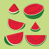 Wassermelone wie Symbol zum Speichern Palästina. Wassermelone ist ein großartig Symbol zum Palästinenser. vektor
