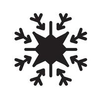 vektor snöflinga ikon. piktogram.