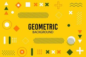 abstrakt geometrisch Hintergrund mit Memphis Stil vektor