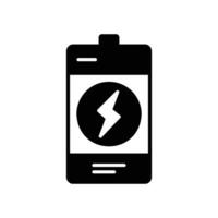 batteri ikon för elektrisk kraft vektor