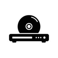 DVD Spieler Symbol zum spielen Video oder Musik- vektor